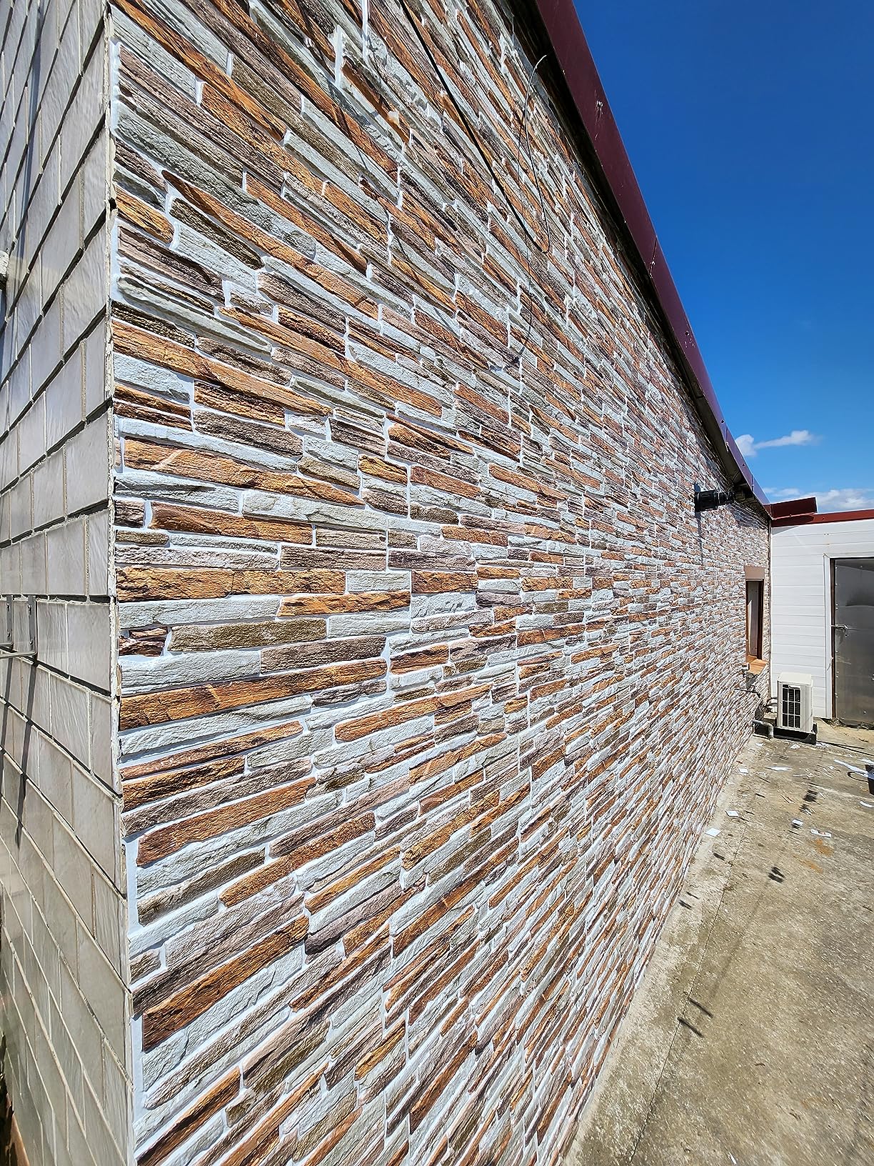 Façade après transformation effet pierre